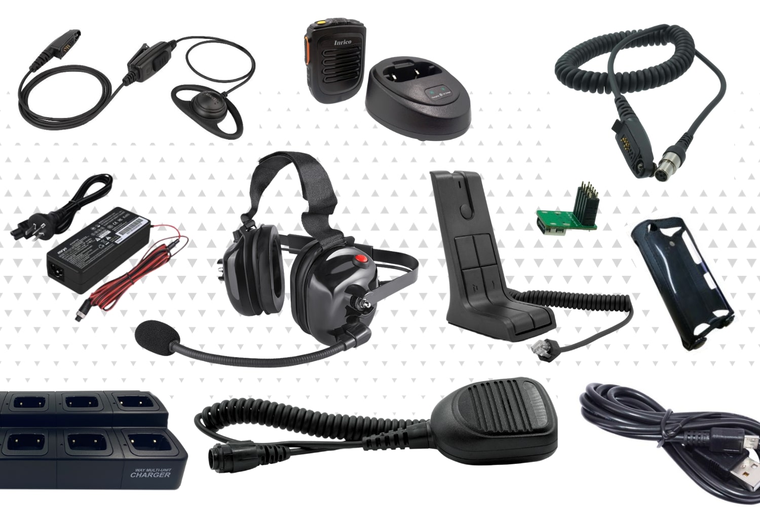 Caricatore Multifunzione Inrico T320 – Caricabatterie Multiplo Per Radio E Dispositivi, Universale